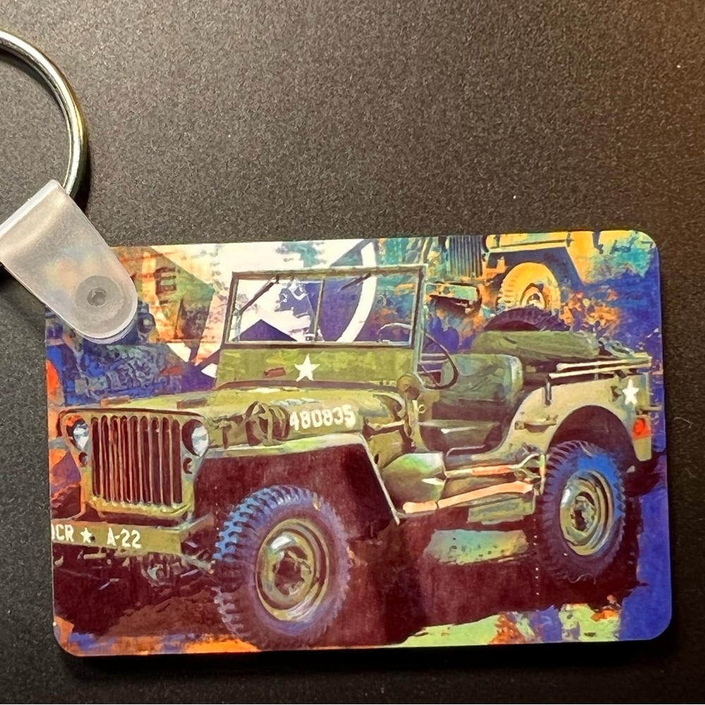 Military Willys Keychain Purse Backpack Accessory New